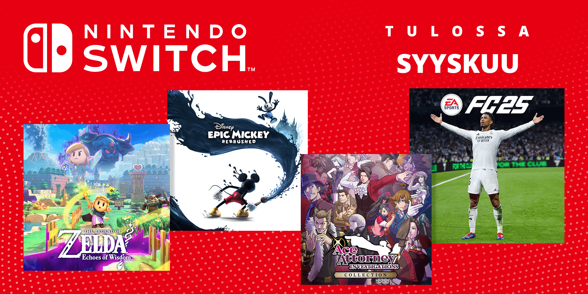 Tulevat Nintendo Switch -pelit - Syyskuu 2024