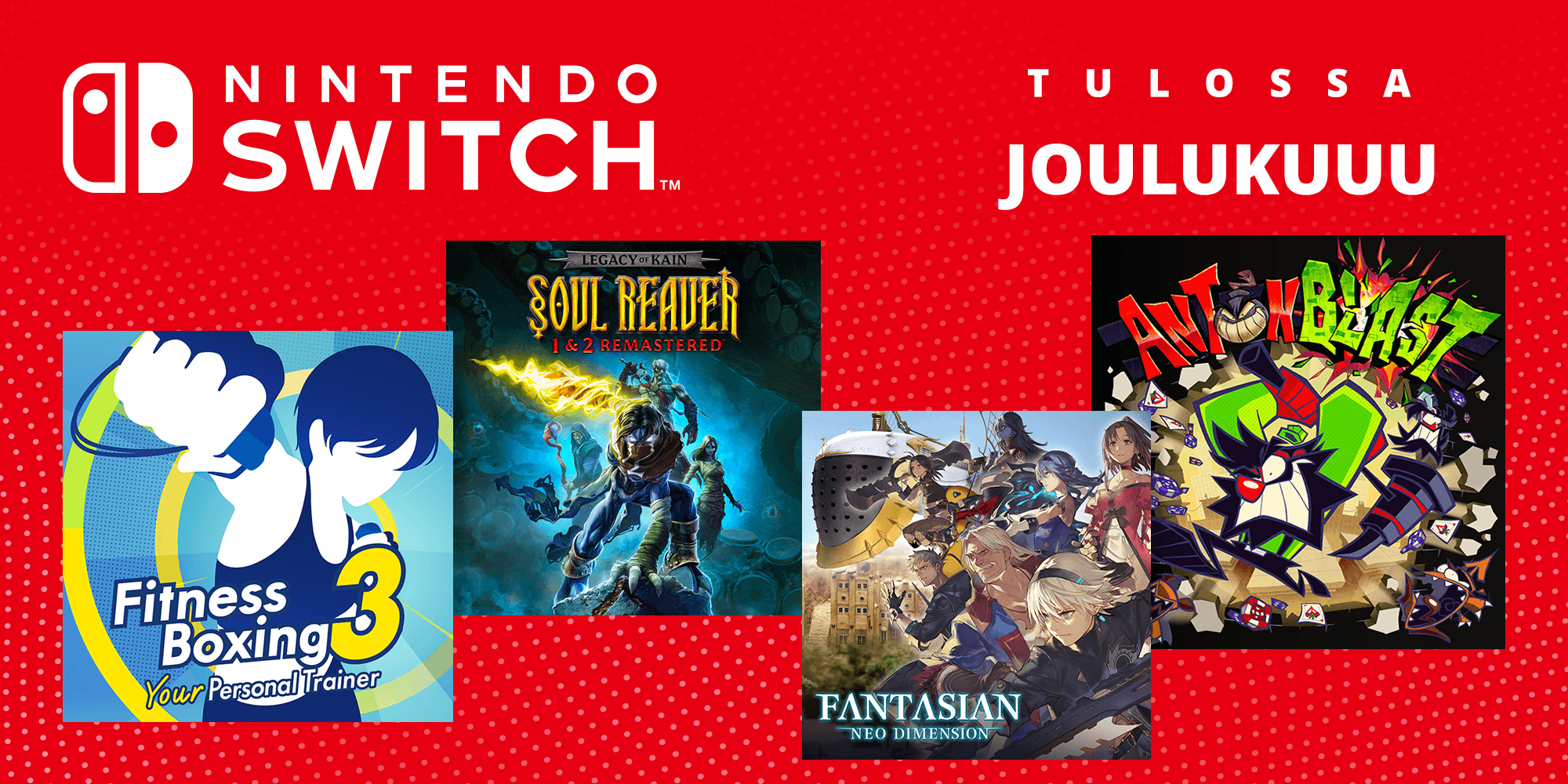 Tulevat Nintendo Switch -pelit - Joulukuu 2024