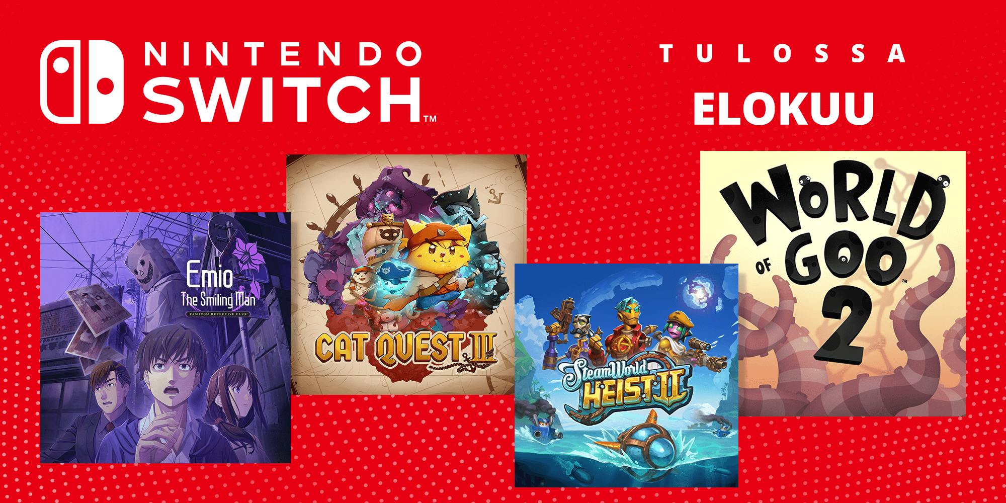 Tulevat Nintendo Switch -pelit – Elokuu 2024